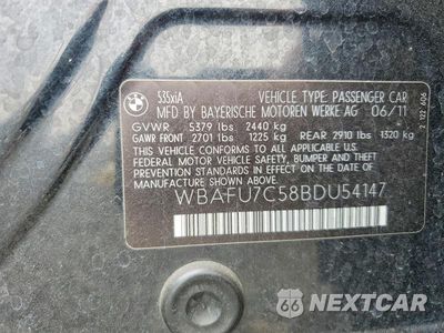 Zdjęcie 12 z 12 samochodu: 2011 BMW 535 XI VIN:WBAFU7C58BDU54147 - miniatura
