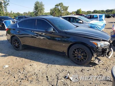 Czwarte zdjęcie samochodu z boku: 2015 INFINITI Q50 PREMIUM VIN:JN1BV7AR0FM422998 - miniatura