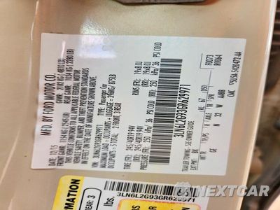 Zdjęcie 12 z 12 samochodu: 2016 LINCOLN MKZ VIN:3LN6L2G93GR629971 - miniatura