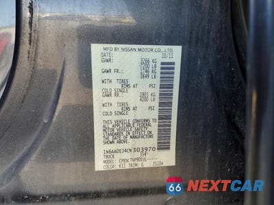 Zdjęcie 12 z 12 samochodu: 2012 NISSAN TITAN S VIN:1N6AA0EJ4CN303970 - miniatura