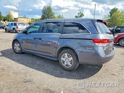 Drugie zdjęcie samochodu z przodu: 2016 HONDA ODYSSEY LX VIN:5FNRL5H22GB049956 - miniatura