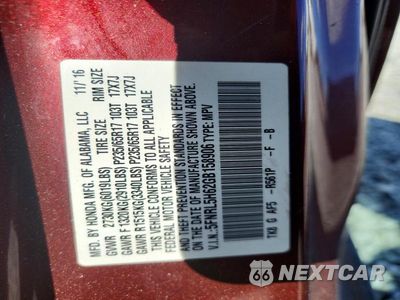 Zdjęcie 13 z 13 samochodu: 2016 HONDA ODYSSEY EXL VIN:5FNRL5H62GB158906 - miniatura
