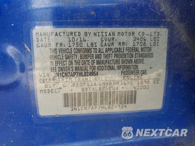 Zdjęcie 12 z 12 samochodu: 2017 NISSAN VERSA 1.6 SV VIN:3N1CN7AP7HL824954 - miniatura