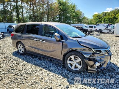 Czwarte zdjęcie samochodu z boku: 2019 HONDA ODYSSEY EX VIN:5FNRL6H58KB020406 - miniatura
