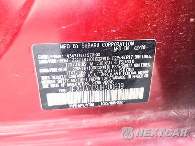 Zdjęcie 12 z 12 samochodu: 2018 SUBARU CROSSTREK PREMIUM VIN:JF2GTADC9JH300639 - miniatura
