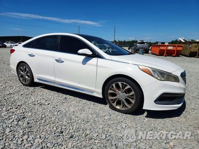 Czwarte zdjęcie samochodu z boku: 2015 HYUNDAI SONATA LIMITED 2.0T VIN:5NPE34ABXFH144140 - miniatura