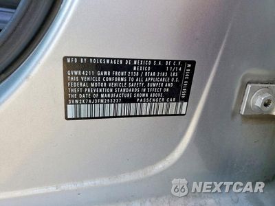 Zdjęcie 12 z 12 samochodu: 2015 VOLKSWAGEN JETTA BASE VIN:3VW2K7AJ3FM253237 - miniatura