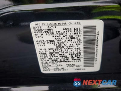 Zdjęcie 13 z 13 samochodu: 2011 NISSAN ROGUE S VIN:JN8AS5MV0BW678317 - miniatura