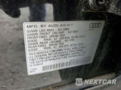 Zdjęcie 13 z 13 samochodu: 2017 AUDI Q7 PREMIUM PLUS VIN:WA1LAAF77HD059856 - miniatura