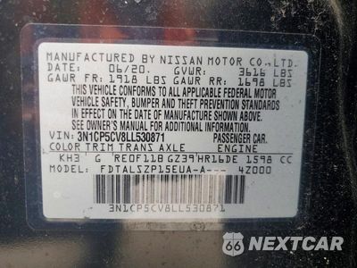 Zdjęcie 14 z 14 samochodu: 2020 NISSAN KICKS SV VIN:3N1CP5CV8LL530871 - miniatura