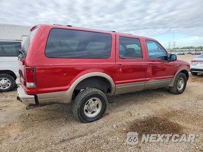 Trzecie zdjęcie samochodu z tyłu: 2000 FORD EXCURSION LIMITED VIN:1FMNU42L4YED86845 - miniatura