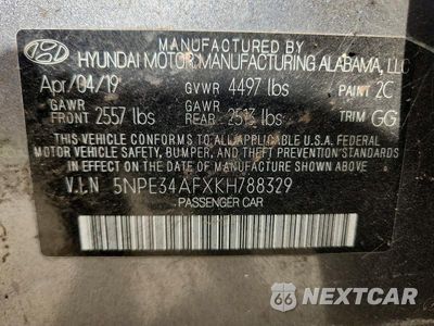 Zdjęcie 12 z 12 samochodu: 2019 HYUNDAI SONATA SEL VIN:5NPE34AFXKH788329 - miniatura