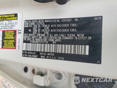Zdjęcie 13 z 13 samochodu: 2015 TOYOTA VENZA XLE VIN:4T3BK3BB7FU117758 - miniatura