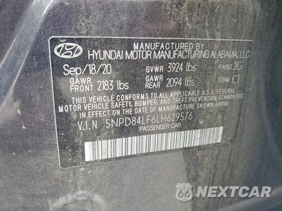 Zdjęcie 12 z 12 samochodu: 2020 HYUNDAI ELANTRA VALUE EDITION VIN:5NPD84LF6LH629576 - miniatura