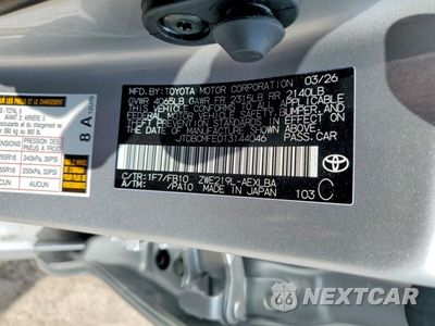 Zdjęcie 13 z 13 samochodu: 2026 TOYOTA COROLLA HYBRID LE VIN:JTDBCMFE0T3144046 - miniatura
