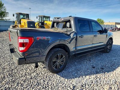 Trzecie zdjęcie samochodu z tyłu: 2021 FORD F150 SUPERCREW VIN:1FTEW1EP5MFC53964 - miniatura