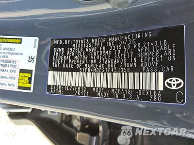 Zdjęcie 12 z 12 samochodu: 2026 TOYOTA COROLLA LE VIN:5YFB4MDE9TP453358 - miniatura