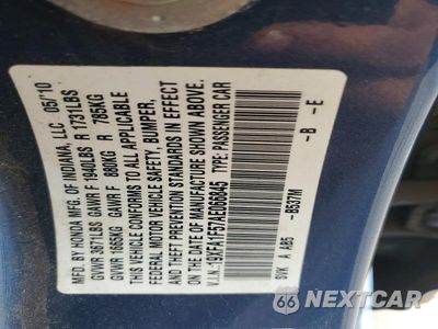 Zdjęcie 12 z 12 samochodu: 2010 HONDA CIVIC LX VIN:19XFA1F57AE066845 - miniatura