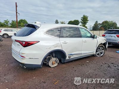 Trzecie zdjęcie samochodu z tyłu: 2023 ACURA MDX VIN:5J8YE1H35PL011577 - miniatura