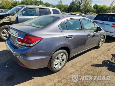 Trzecie zdjęcie samochodu z tyłu: 2015 HONDA CIVIC LX VIN:2HGFB2F52FH509824 - miniatura