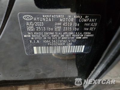 Zdjęcie 13 z 13 samochodu: 2023 HYUNDAI SONATA HYBRID SEL VIN:KMHL34JJXPA074707 - miniatura