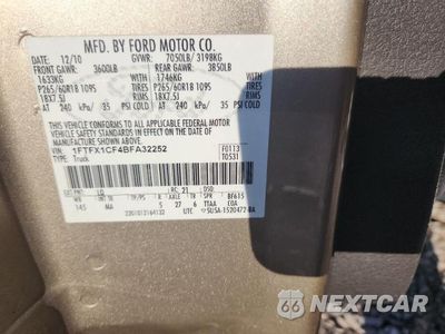 Zdjęcie 12 z 12 samochodu: 2011 FORD F150 SUPER CAB VIN:1FTFX1CF4BFA32252 - miniatura