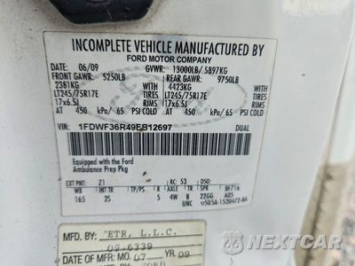 Zdjęcie 12 z 12 samochodu: 2009 FORD F350 SUPER DUTY VIN:1FDWF36R49EB12697 - miniatura