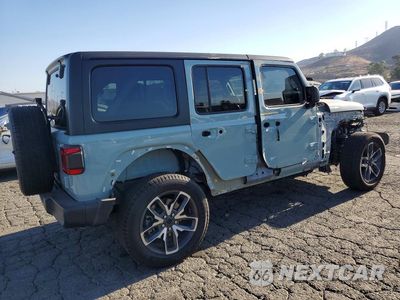 Trzecie zdjęcie samochodu z tyłu: 2024 JEEP WRANGLER 4XE VIN:1C4RJXN68RW191249 - miniatura