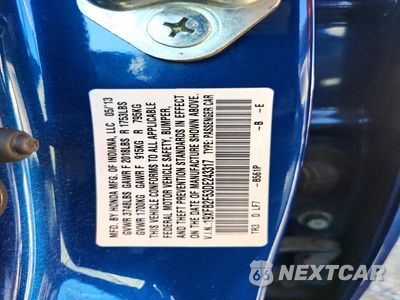 Zdjęcie 12 z 12 samochodu: 2013 HONDA CIVIC LX VIN:19XFB2F53DE243317 - miniatura