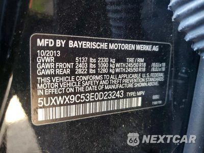 Zdjęcie 12 z 12 samochodu: 2014 BMW X3 XDRIVE28I VIN:5UXWX9C53E0D23243 - miniatura