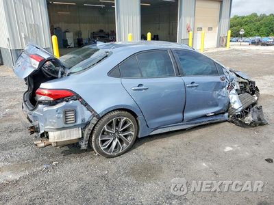 Trzecie zdjęcie samochodu z tyłu: 2020 TOYOTA COROLLA SE VIN:5YFS4RCEXLP032179 - miniatura