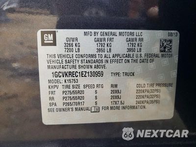 Zdjęcie 12 z 12 samochodu: 2014 CHEVROLET SILVERADO K1500 LT VIN:1GCVKREC1EZ130959 - miniatura