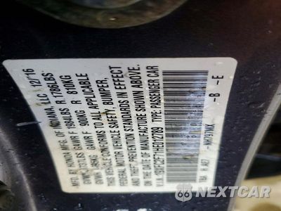 Zdjęcie 12 z 12 samochodu: 2017 HONDA CIVIC EX VIN:19XFC2F71HE012789 - miniatura