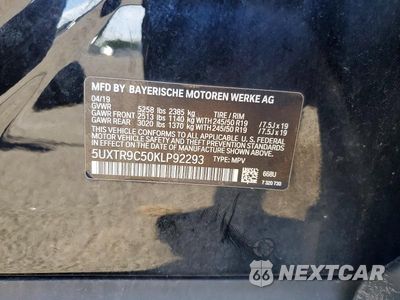 Zdjęcie 13 z 13 samochodu: 2019 BMW X3 XDRIVE30I VIN:5UXTR9C50KLP92293 - miniatura