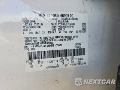 Zdjęcie 13 z 13 samochodu: 2014 FORD EXPLORER SPORT VIN:1FM5K8GT2EGB10329 - miniatura