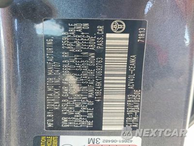 Zdjęcie 12 z 12 samochodu: 2007 TOYOTA CAMRY LE VIN:4T1BE46K17U692763 - miniatura
