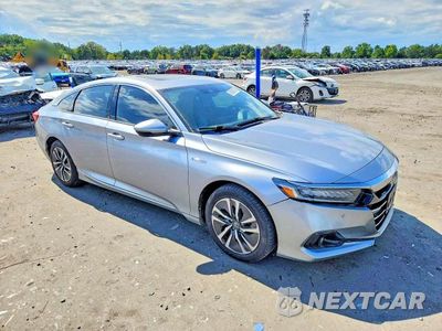 Czwarte zdjęcie samochodu z boku: 2021 HONDA ACCORD HYBRID EXL VIN:1HGCV3F51MA013196 - miniatura