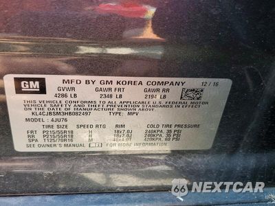 Zdjęcie 12 z 12 samochodu: 2017 BUICK ENCORE PREFERRED II VIN:KL4CJBSM3HB082497 - miniatura