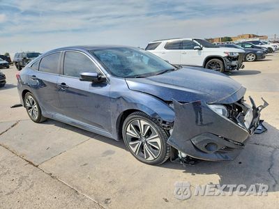 Czwarte zdjęcie samochodu z boku: 2017 HONDA CIVIC EX VIN:19XFC1F37HE001853 - miniatura