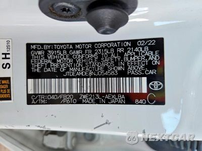 Zdjęcie 12 z 12 samochodu: 2022 TOYOTA COROLLA LE VIN:JTDEAMDE8NJ054583 - miniatura