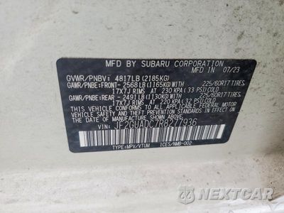Zdjęcie 13 z 13 samochodu: 2024 SUBARU CROSSTREK PREMIUM VIN:JF2GUADC7R8277936 - miniatura
