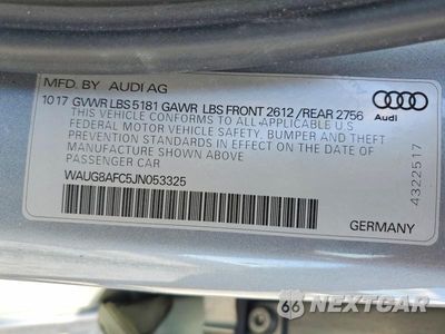 Zdjęcie 12 z 12 samochodu: 2018 AUDI A6 PREMIUM PLUS VIN:WAUG8AFC5JN053325 - miniatura