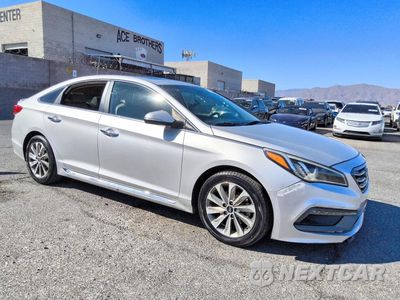 Czwarte zdjęcie samochodu z boku: 2017 HYUNDAI SONATA SPORT VIN:5NPE34AF1HH449807 - miniatura