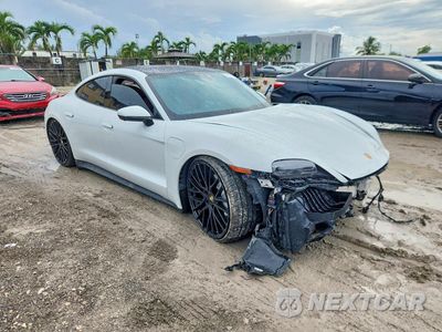 Czwarte zdjęcie samochodu z boku: 2022 PORSCHE TAYCAN VIN:WP0AA2Y13NSA14614 - miniatura