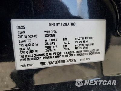 Zdjęcie 13 z 13 samochodu: 2026 TESLA MODEL Y VIN:7SAYGDEE0TF438892 - miniatura