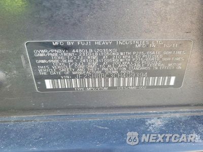 Zdjęcie 13 z 13 samochodu: 2012 SUBARU FORESTER 2.5X VIN:JF2SHBBC3CH409394 - miniatura