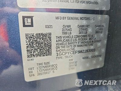 Zdjęcie 13 z 13 samochodu: 2021 CHEVROLET SILVERADO K1500 TRAIL BOSS CUSTOM VIN:1GCPYCEF5MZ283003 - miniatura
