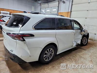 Trzecie zdjęcie samochodu z tyłu: 2023 TOYOTA SIENNA XLE VIN:5TDYSKFC1PS077848 - miniatura