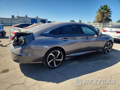 Trzecie zdjęcie samochodu z tyłu: 2020 HONDA ACCORD SPORT VIN:1HGCV1F38LA066950 - miniatura