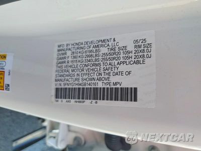 Zdjęcie 13 z 13 samochodu: 2025 HONDA PILOT BLACK VIN:5FNYG1H94SB140161 - miniatura